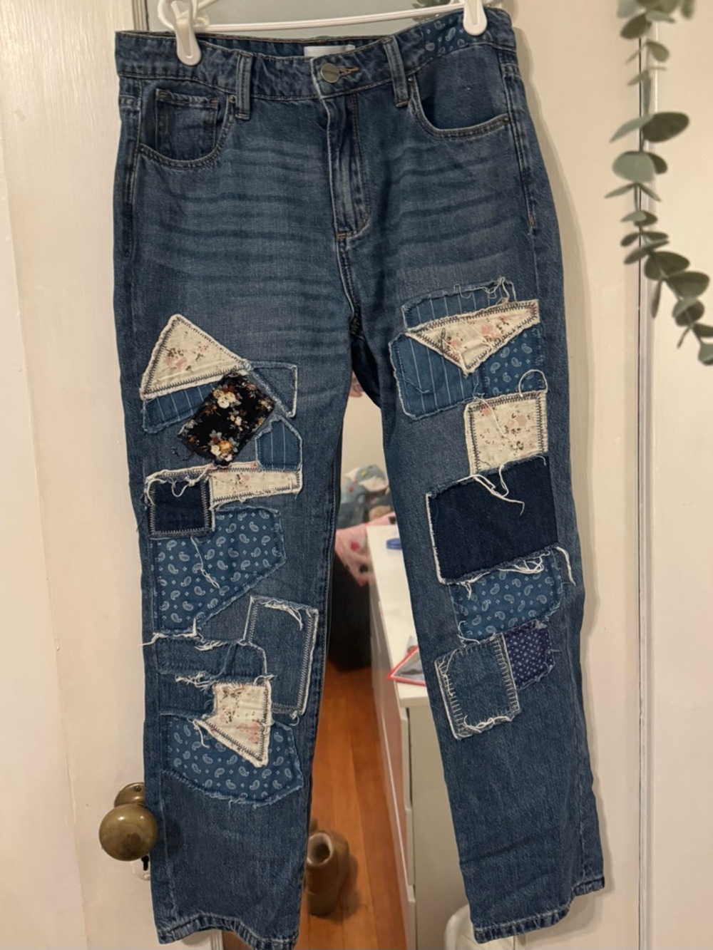 Driftwood Sundance Abbey Patchwork Boyfriend Jeans - Size 26